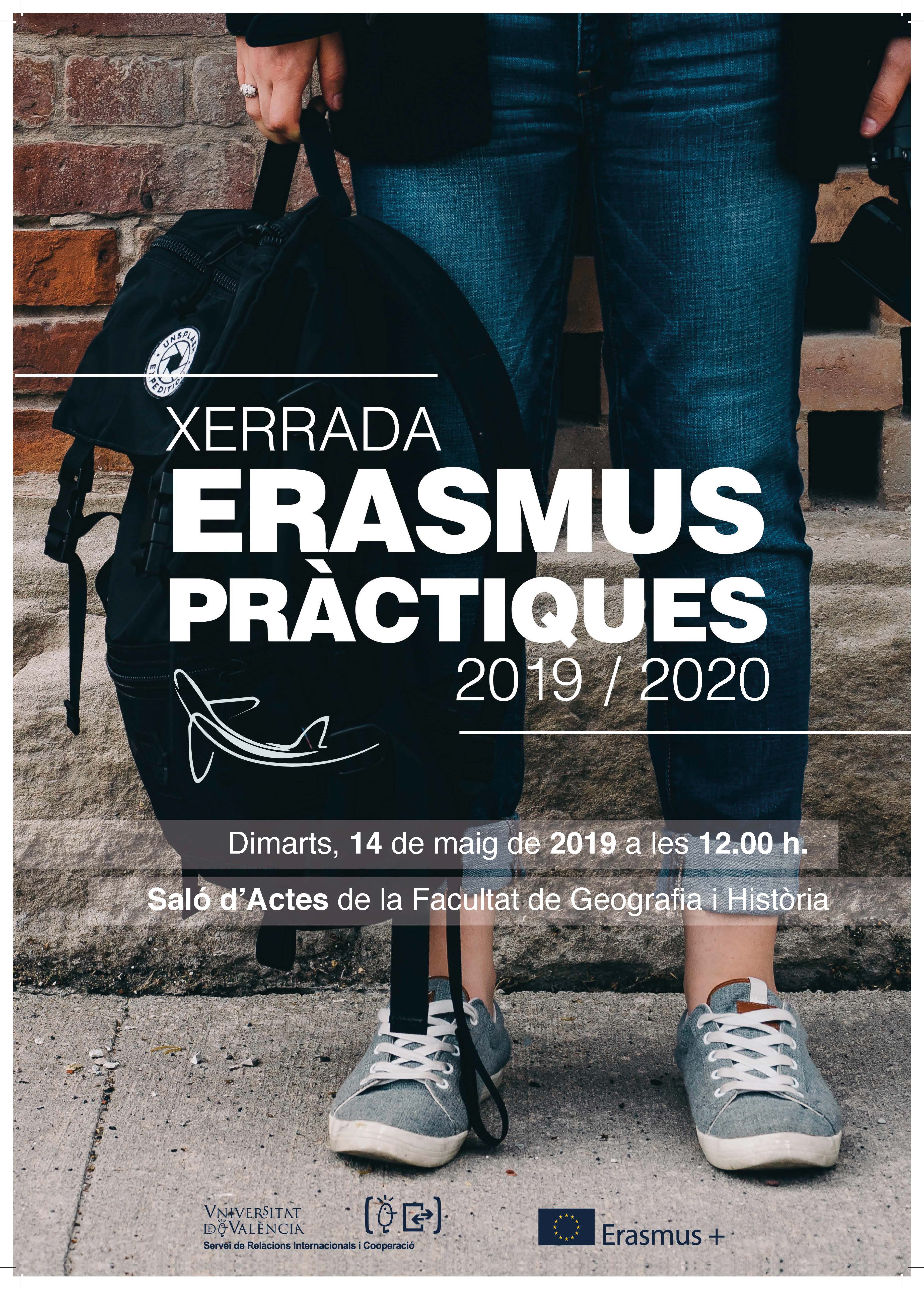 Cartell Xerrada Erasmus Pràctiques